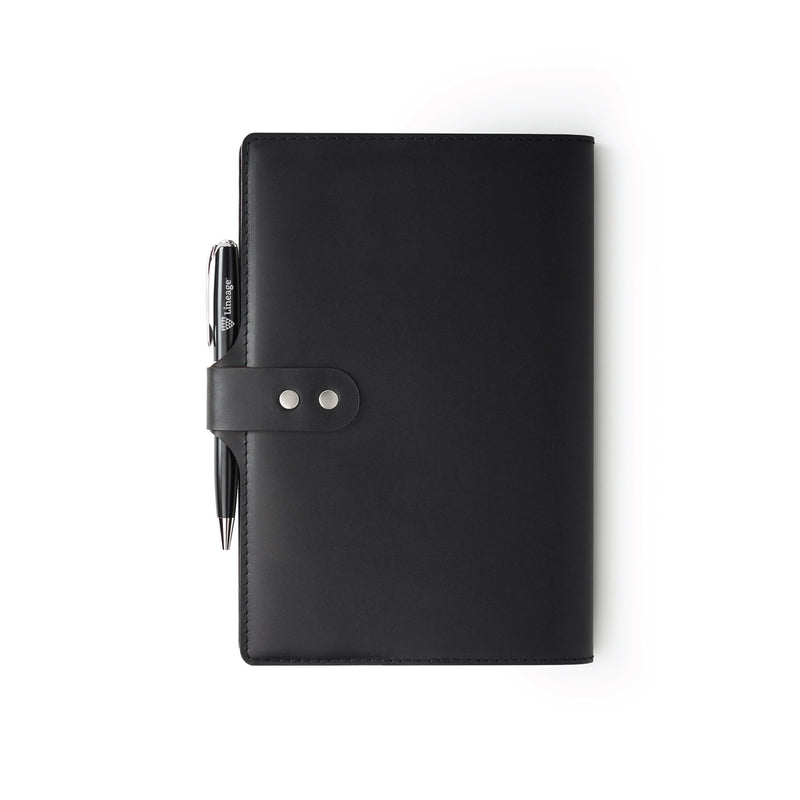 Leather A5 Notebook + Pen