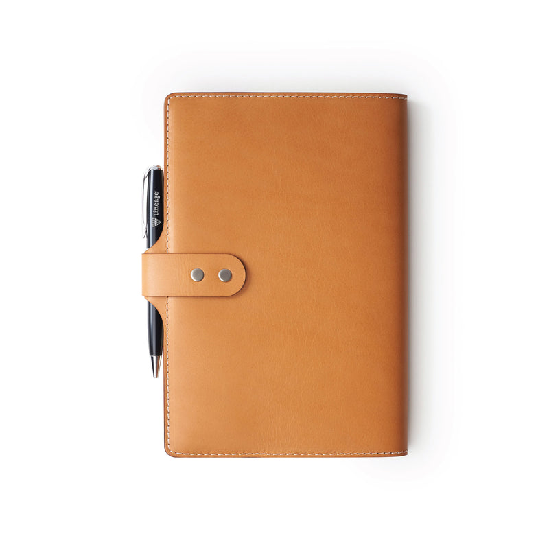 Leather A5 Notebook + Pen