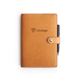 Leather A5 Notebook + Pen