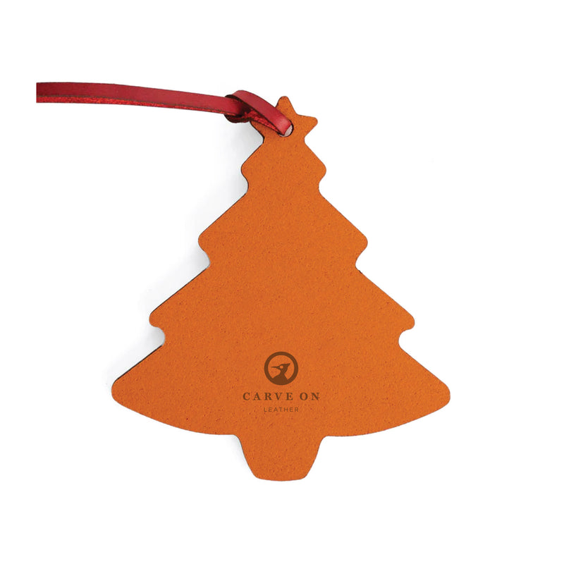 CarveOn Leather Christmas Ornament